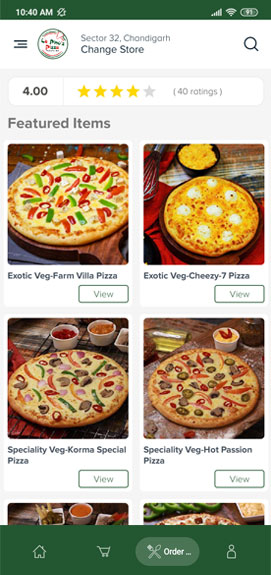 lapinoz pizza app screenshot 2
